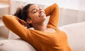 Picture of a woman feeling happy